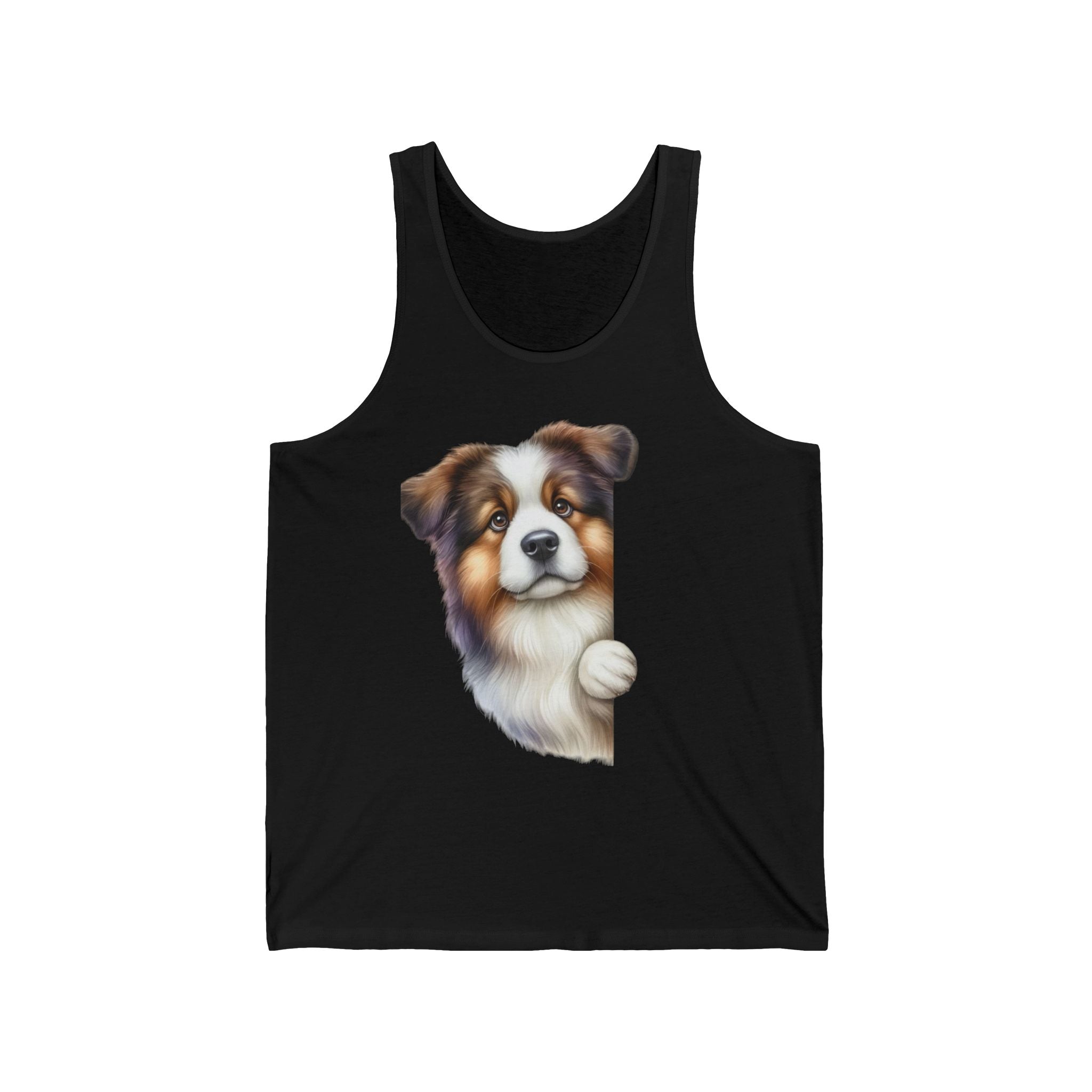 29 Tank - Australian Shepherd Peek | Cute Aussie Dog Tank Top