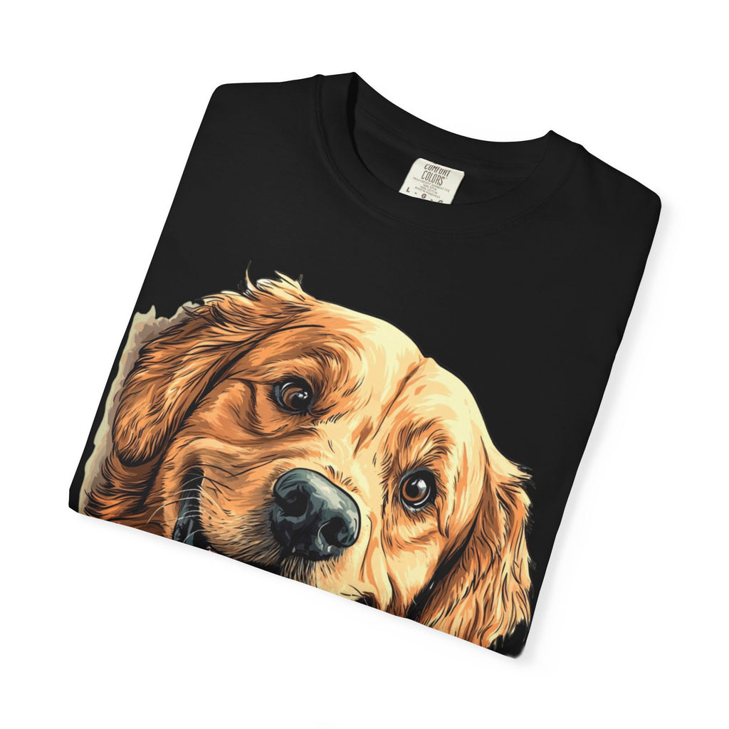 Golden Joy Retriever Portrait Tee – Unisex Dog Lover Graphic T-Shirt